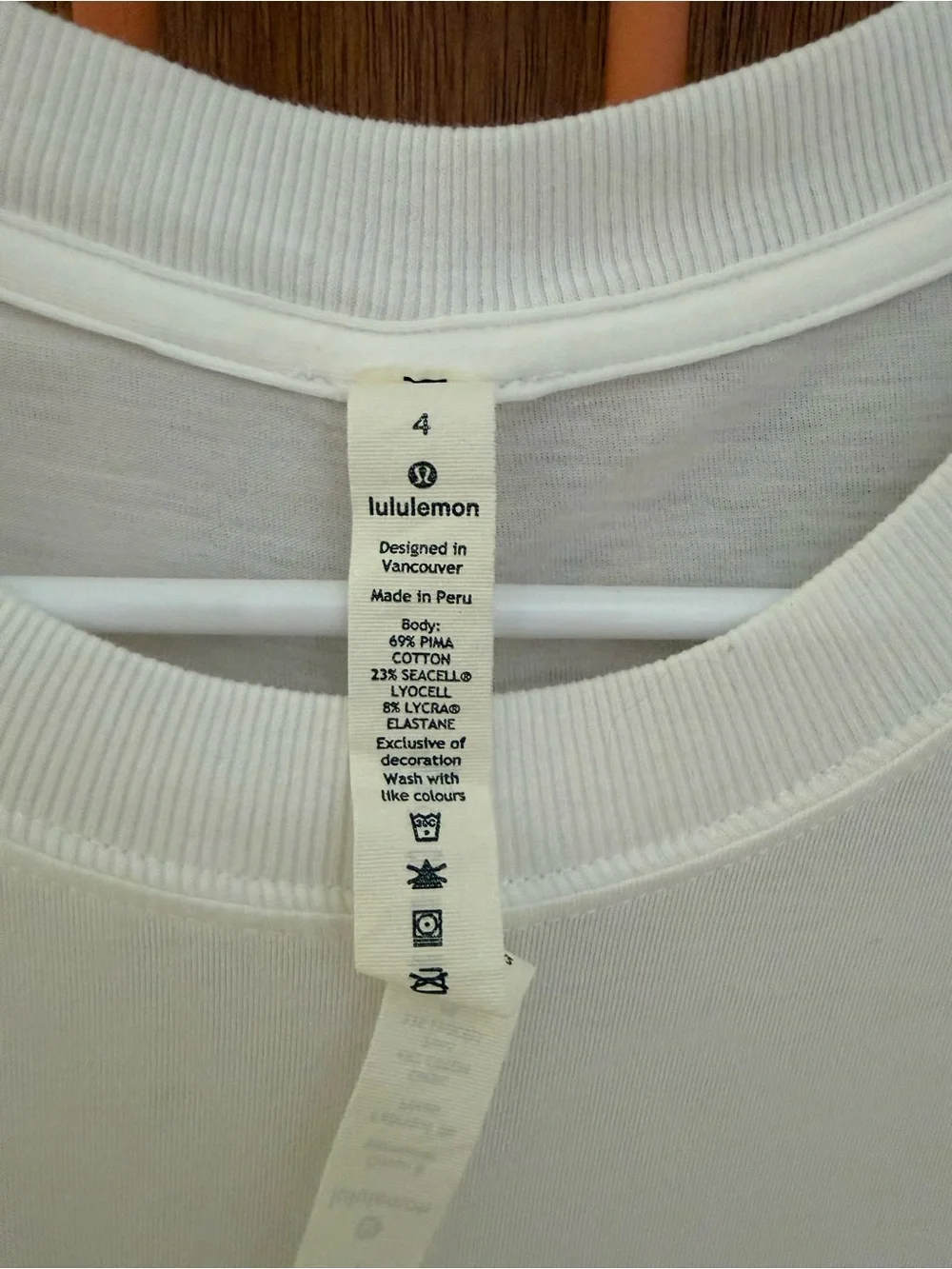 Lululemon All Yours Tee Size 4